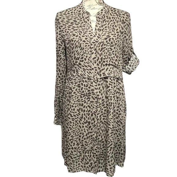 Anthropologie Cloth & Stone Leopard Print Flowy Dress Size Small - Picture 9 of 9